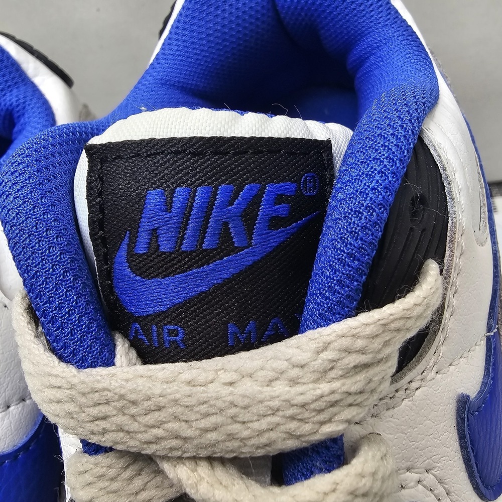 Nike Air Max 90 LTR White Racer Blue Light Bone DV3607-100 Size 5.5Y Youth - Picture 7 of 11